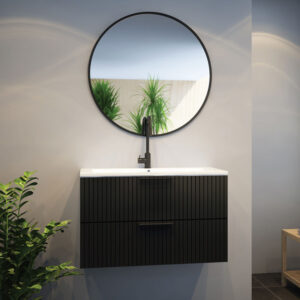 מרקל – שחור _ ארון תלוי 2 מגירות